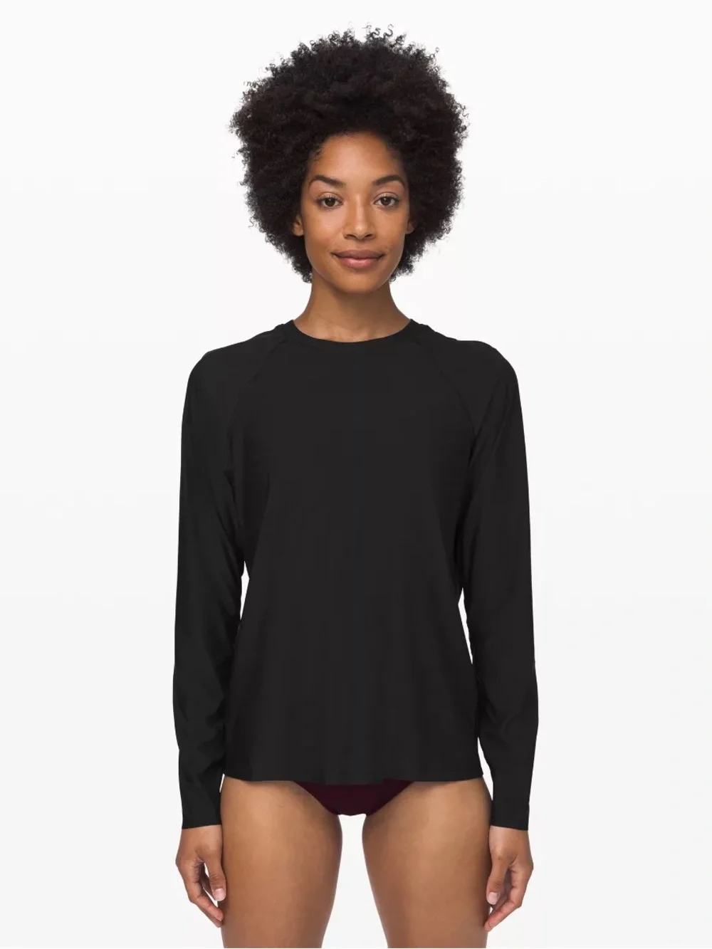 lululemon athletica Sun Shelter LS Rash Guard small black